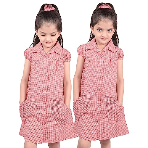 Vestido de cuadros vichy para uniforme escolar de verano pack de 2
