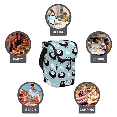 Bolsa de almuerzo isotérmica oveja lonchera porta alimentos 4