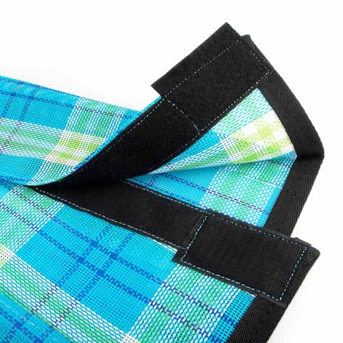 image for Jeffers Romper Stomper Fly Boots for Horses - Turquoise & Lime Plaid, 