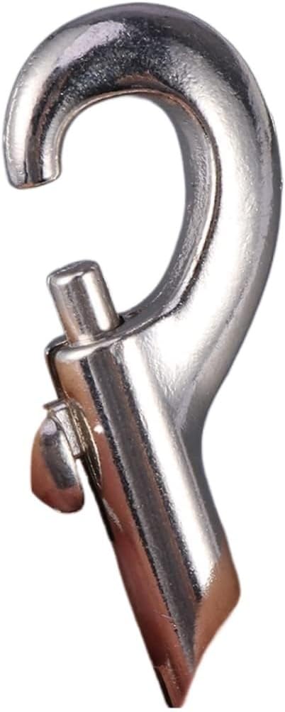 Double Ended Pulling Buckle Snaps Hook,Double-End 2pcs Double Hook Double Ended Trigger Clip Hook Zinc Alloy