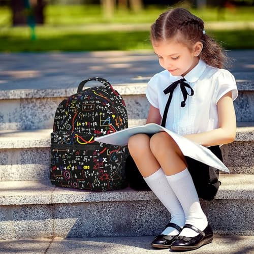 Sac de travail pour ordinateur portable avec compartiments et imprimé mathématique original