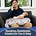 x-vesolje Nursing Pillow, Breastfeeding Pillow with Removable Cover, Ergonomic Breast Feeding Pillow, Baby Feeding Pillow for Mom Easier Breastfeeding- Max Size/Animal Gray