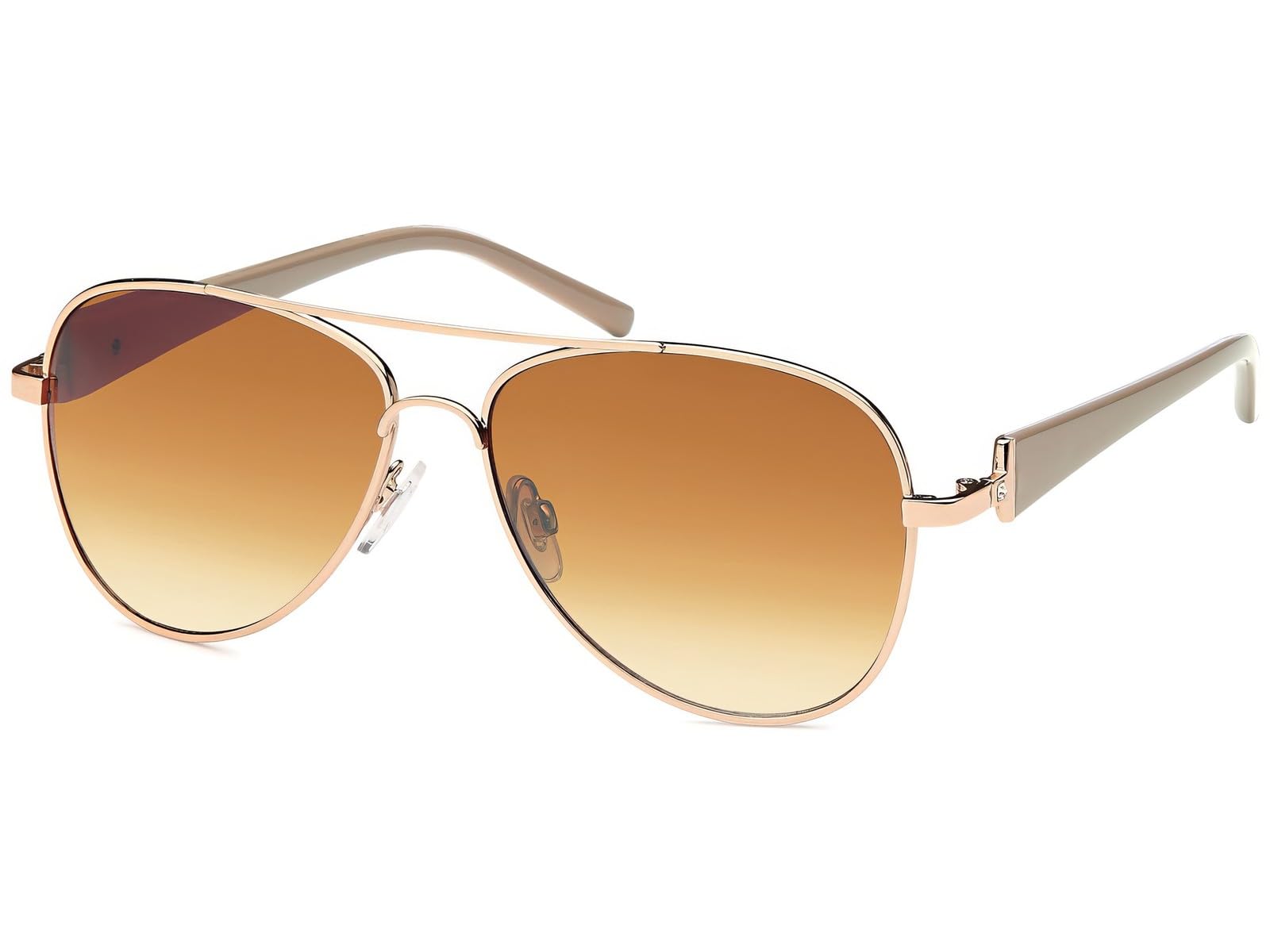 styleBREAKER Gafas de piloto para mujer con lentes tintados, gafas de sol con patillas lacadas y piedras de strass 09020053