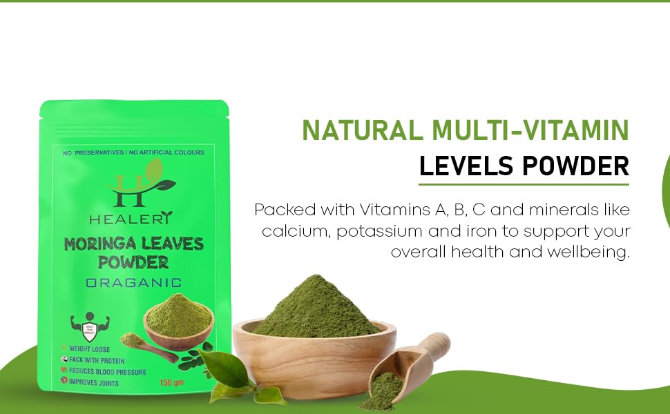 HEALERI's Moringa Powder & Beetroot Powder Combo - Superfoods for Whole Body Wellness Protein-Rich, Improves Heart Health & Blood Pressure HEALERI's Moringa Powder & Beetroot Powder Combo - Superfoods for Whole Body Wellness Protein-Rich, Improves Heart Health & Blood Pressure