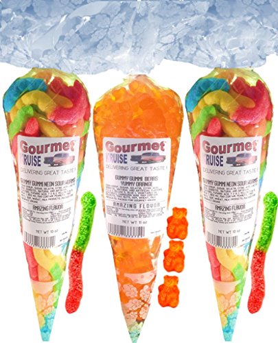 Gummy Worms Neon Sour Worms Energy Orange Gummi Bears 31 OZ miniatura 1