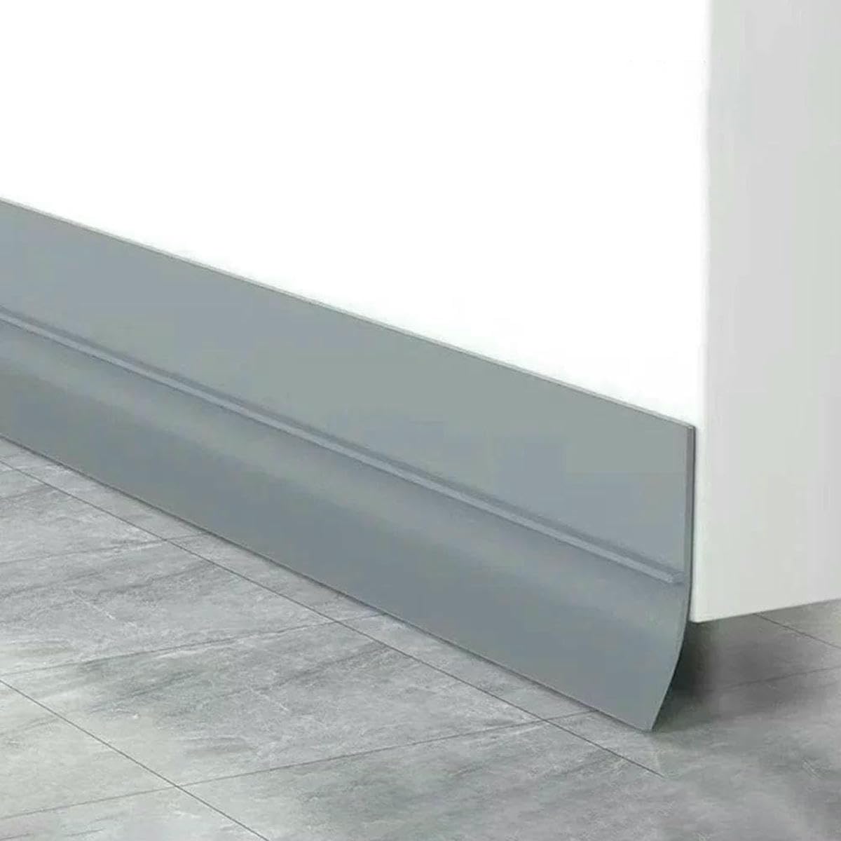 Yfshc Grey 35Mm 1M Door Bottom Sealing Strip Windproof Dust Stopper Guard Rain Weatherstrip Noise Reduction Insulator Sealer Home Hardware