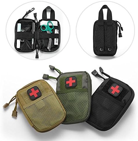 LIVIQILY Tactical Medical kit molle Accessory kit Camping First Aid Kits Medicine Storage Bag Portable Package Emergency Medical Kit Survival Medicine Pills Pocket Container Perfect