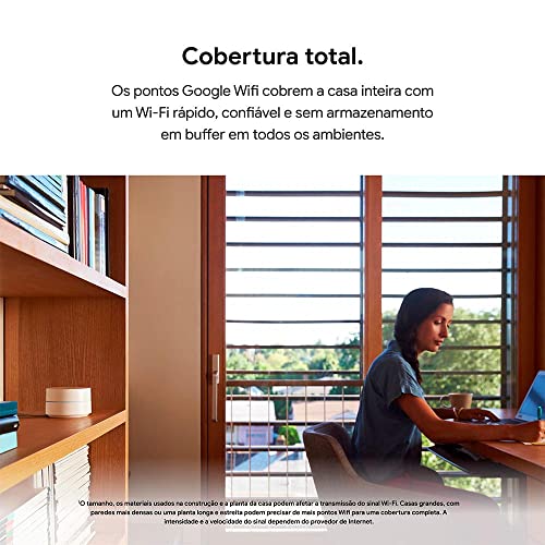 Google Wi-Fi Roteador Mesh AC1200 - 1 unidade glide