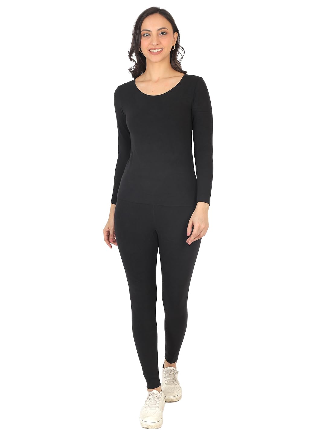 Women's Fur Fleece Inside Round neckwith Full Sleeves Thermal Set Premium Range for Very high Warmth Size XS to XL-image-11