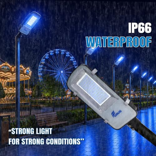 Image of Forus 120W Blue Street Light Outdoor LED IP66 Waterproof Decorative Focus Lamp for Road Garden Events Security Terrace Landscape Pathway Building Festival Stage Party Celebration Lighting - 1 Pc