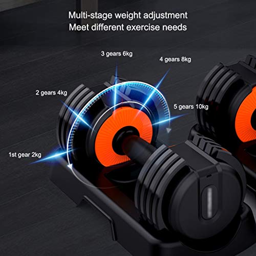 Dumbbells Verstelbare Halterset Gym Gewicht Verstelbare Dumbbells, Huishoudelijke Afneembare Fitnessapparatuur… - Afbeelding 4