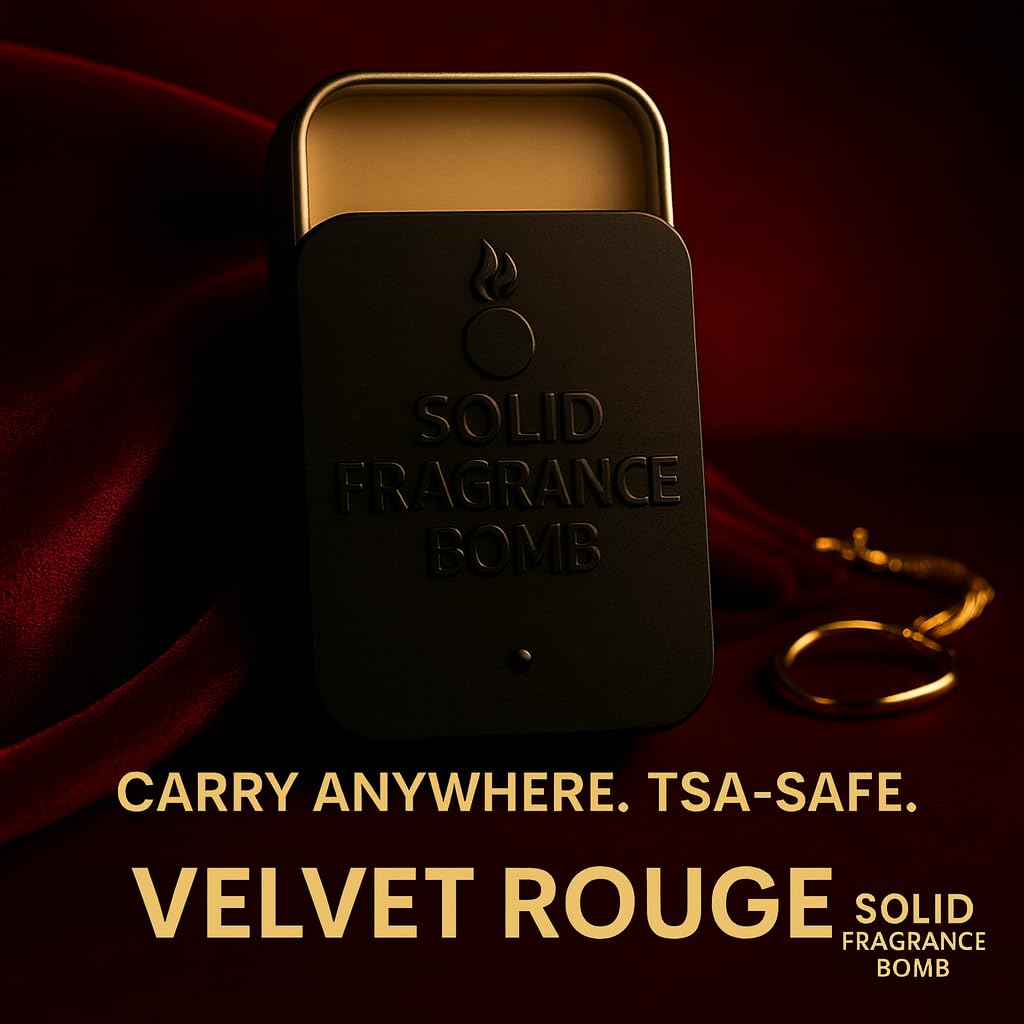 – Premium All-Natural Solid Cologne for Men & Women | Long-Lasting, TSA-Safe, Alcohol-Free, Halal, Handmade Travel Fragrance Balm (Velvet Rouge 540)