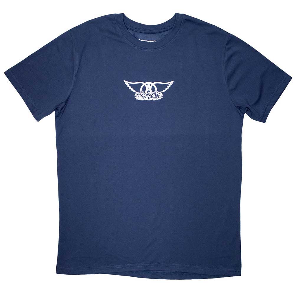Aerosmith Wings Mini Band Logo T Shirt XL Navy