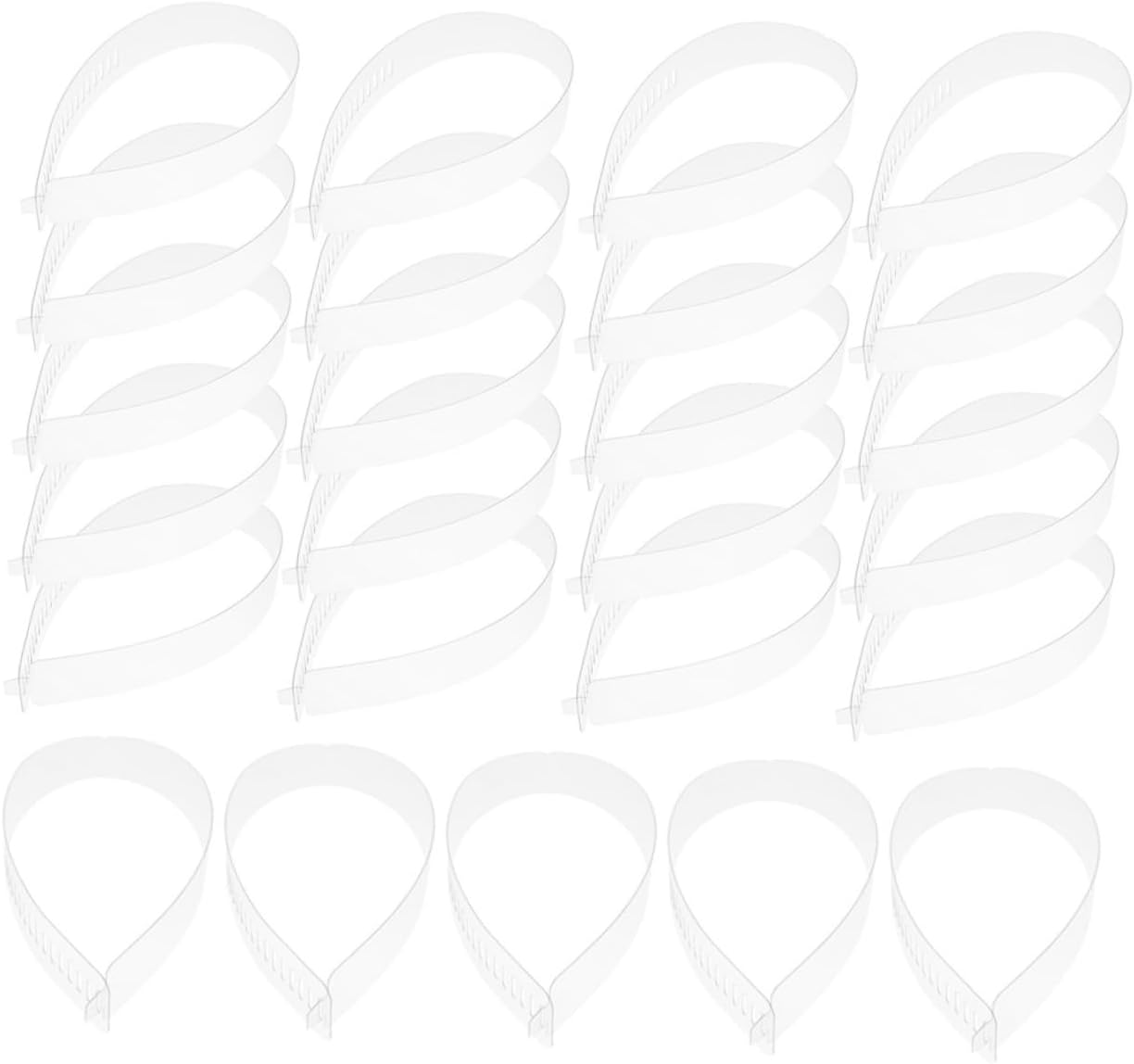 60Pcs Transparent Collar Stays for Dress Shirts Collar Support Strips for Men Women Warping Edge Shaper for Stylish Look and Durability