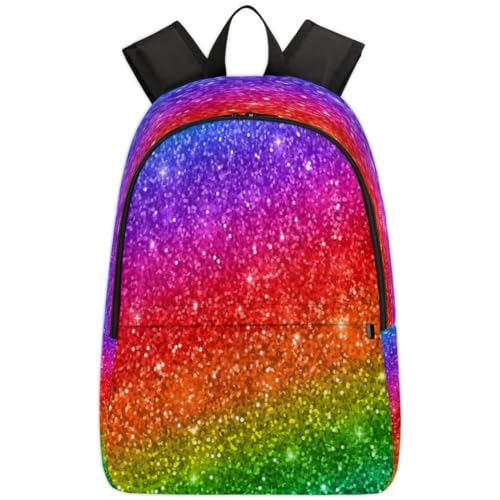 Sac à dos d'école arc-en-ciel 17,4 L TropicalLife pour ordinateur portable voyage