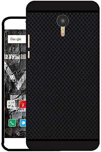 Hello Zone TPU Dotted Matte Soft Rubberised Back Case Cover for Yu Yunicorn Yu5530 (Black)