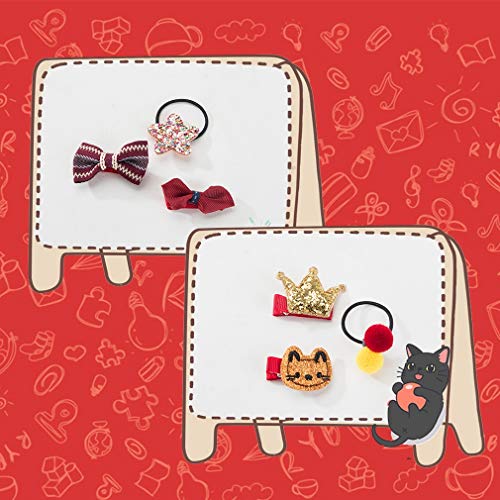 最安値 Hipidog 犬リボン 犬のヘアアクセサリー 髪飾り ヘアゴム ミックス かわいい レッドの価格比較