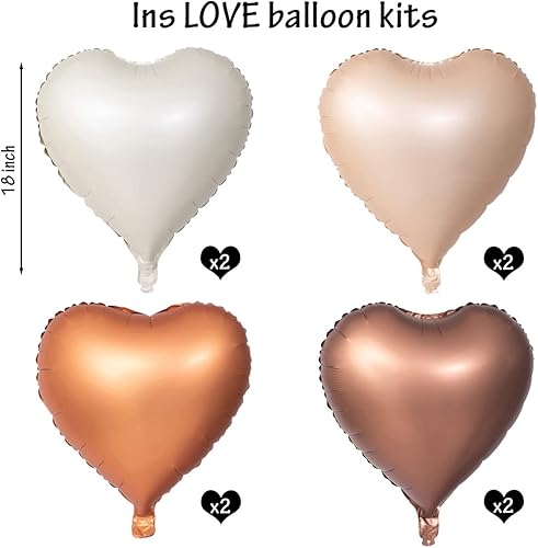Miniatura 2 de Globos de helio de 18 pulgadas con forma de corazón de aluminio Mylar para decoración de cumpleaños, boda, día de San Valentín, compromiso,
