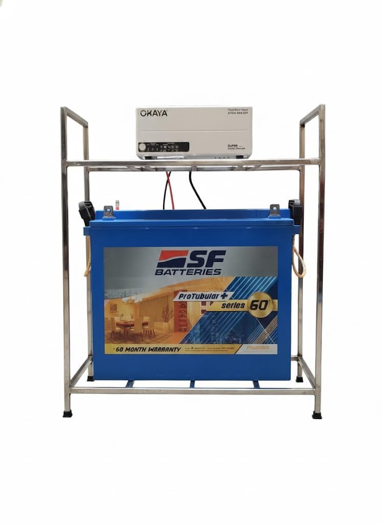 Heavy-Duty Inverter Trolley Stand | Adjustable & Rust-Proof Base for Home, Office, Industrial Use | Inverters & Batteries | Max Load 150KG-image-14