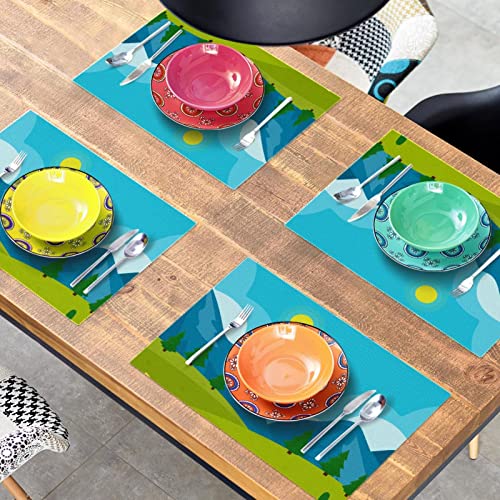 Set de table anti rayure lot de 6 antidérapant pour protéger la table - 8