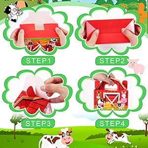Tallew 24 Pack Farm Animals Party Favor Boxes Large Barnyard Candy Treat Bags Farmhouse Goodie Gift Boxes Happy Birthday Bags for Baby Shower Boy Girl Farm Theme Party Supplies Decoration Tallew 24 Pack Farm Animals Party Favor Boxes Large Barnyard Candy Treat Bags Farmhouse Goodie Gift Boxes Happy Birthday Bags for Baby Shower Boy Girl Farm Theme Party Supplies Decoration