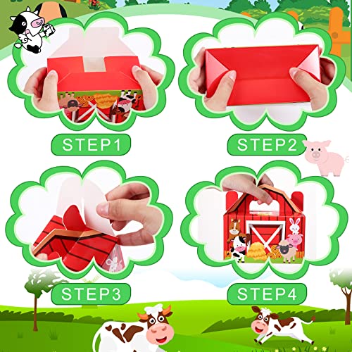 Tallew-24-Pack-Farm-Animals-Party-Favor-Boxes-Large-Barnyard-Candy-Treat-Bags-Farmhouse-Goodie-Gift-Boxes-Happy-Birthday-Bags-for-Baby-Shower-Boy-Girl-Farm-Theme-Party-Supplies-Decoration Tallew 24 Pack Farm Animals Party Favor Boxes Large Barnyard Candy Treat Bags Farmhouse Goodie Gift Boxes Happy Birthday Bags for Baby Shower Boy Girl Farm Theme Party Supplies Decoration