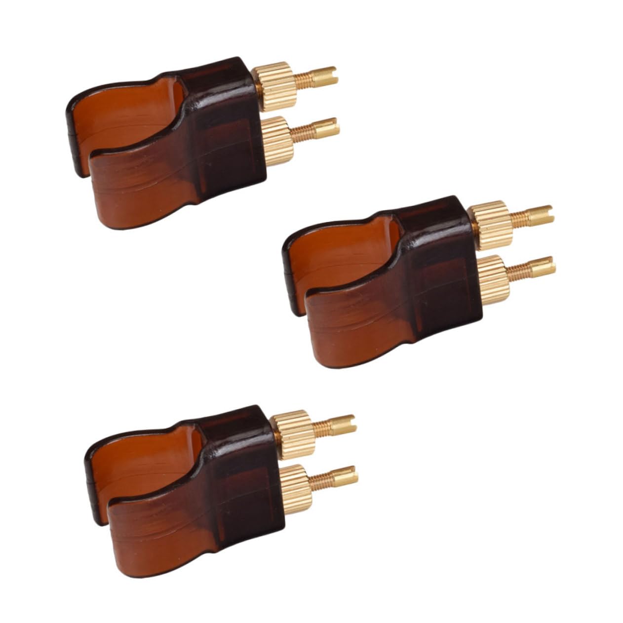 GALPADA 3Pcs Brass String Fine Tuners Durable Erhu Adjusters for Precise Sound Tuning Easy Installation Compatible with Erhu and Huqin Instruments