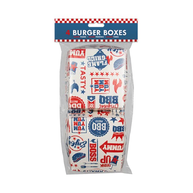 The Home Fusion CompanyTakeaway Style BBQ Food Containers - Hot Dogs Burgers Fries & Plates All Recyclable