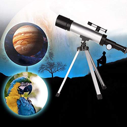 Telescopio Astronómico Refractor 50mm 360mm con Trípode Ajustable miniatura 5
