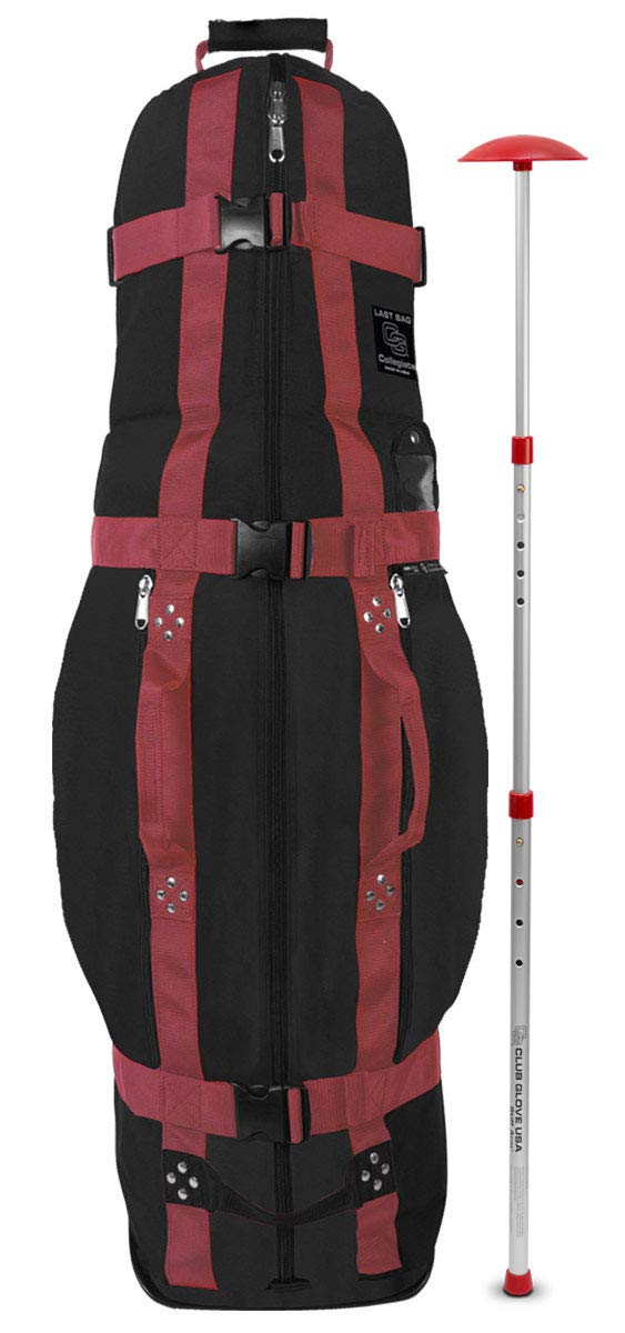 The Last Bag Medium Collegiate - Golf Pro Traveler Bag - Golf Travel Bag with Wheels incl. Stiff Arm Club Protector