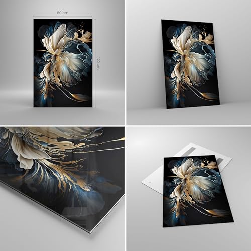 Quadri Moderni Soggiorno Fiore Botanica Art Deco