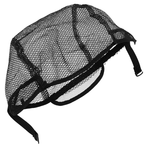 minkissy 2Pc Adjustable Black Mesh Wig Caps Stretchable Fix Wig Hair Net for Easy Weaving and Hair Styling Durable Material for Comfortable Wear