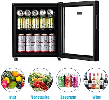 amazon mini fridge with glass door