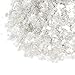 Shiny Stone Crushed Magical Natural Mica Flakes Flitter for Resin Painting Arts and Crafts,Nail Art,DIY Decoration Leaf Multi-Use 2-4mm(6-10 mesh) (Pure White)