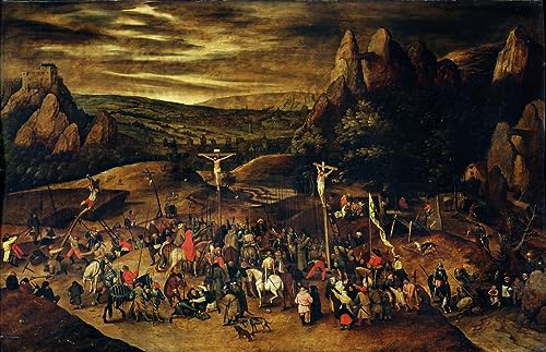 Poster La Crucifixion de Pieter Brueghel le Jeune toile 50x70 cm