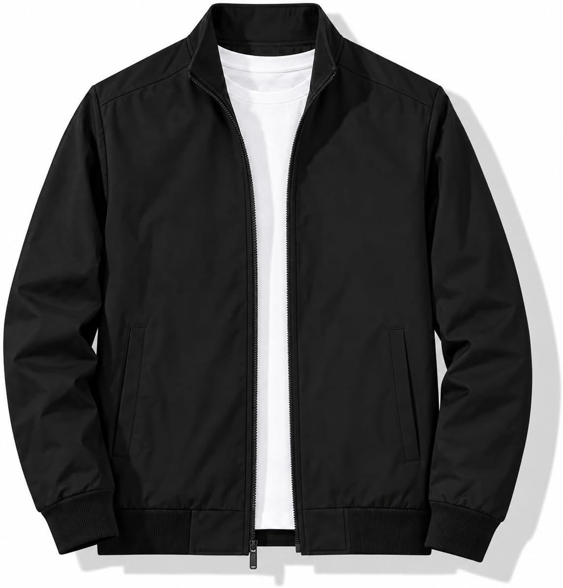 Windbreaker Jacket for Man Lightweight Casual Zip Up Fall Spring Outerwear
