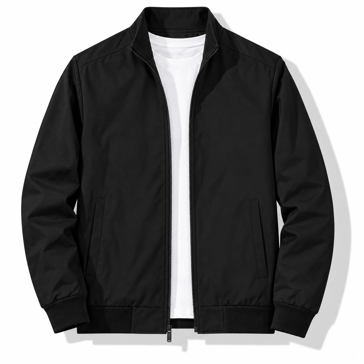 Windbreaker Jacket for Man Lightweight Casual Zip Up Fall Spring Outerwear