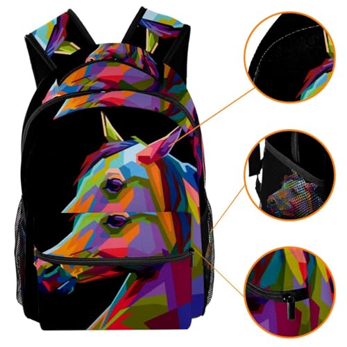 Sac à dos voyage abeille et fleurs avec compartiment ordinateur ergonomique - 3