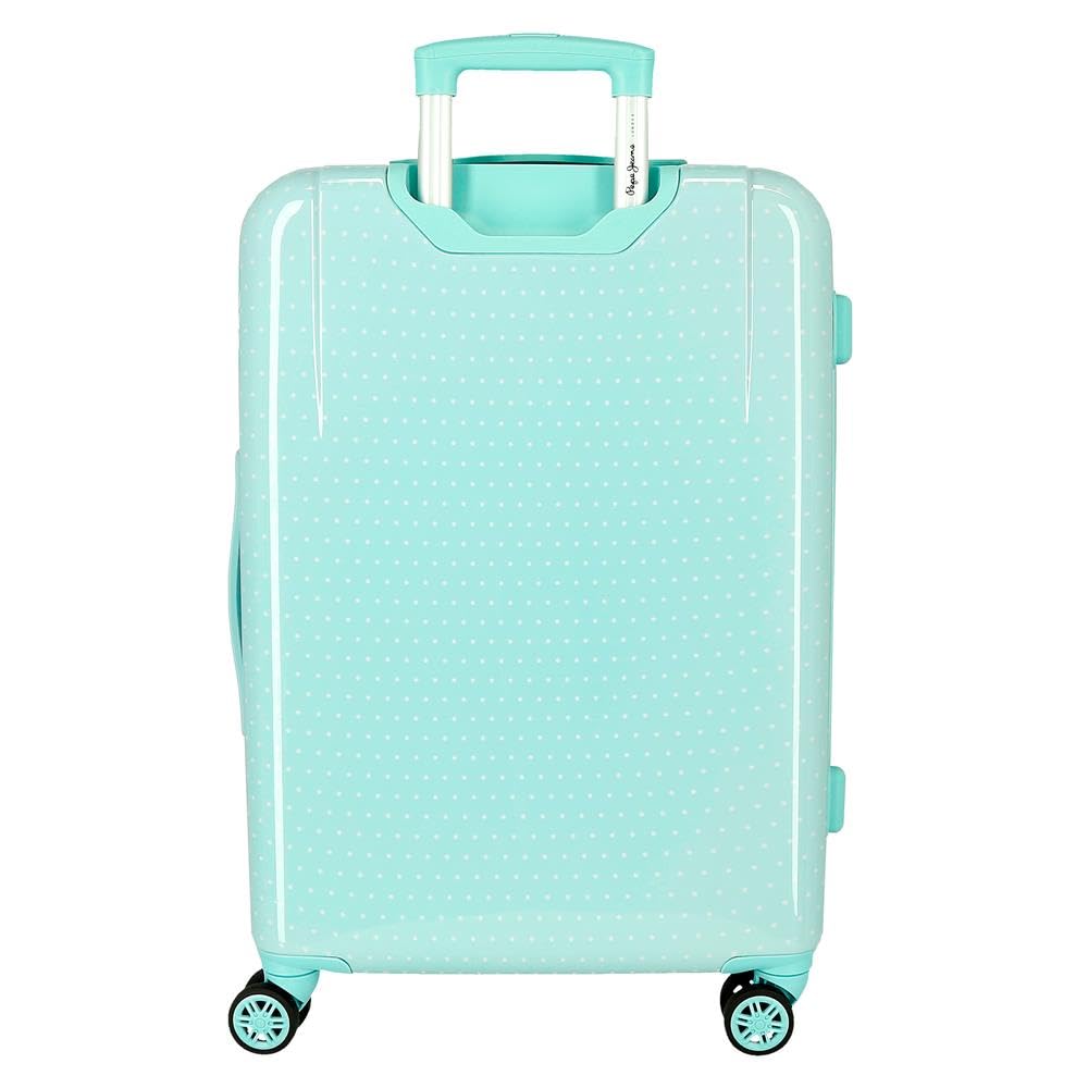 Pepe Jeans Sun Equipaje, fabricado en ABS, resistente, interior compartimentado, ruedas giro multidireccional, cierre TSA, de Joumma Bags