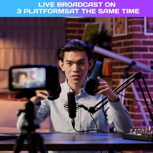 F998 Live Sound Card Audio Mixer with DJ Mixer Effects & Voice Changer - 16 Sound Effects, Bluetooth-Compatible Soundboard for Streaming/Podcasting/Gaming, Phone, Computer, PC - Image 5