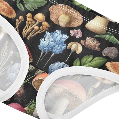 Joisal Cartoon Mushrooms Black Girls Underwear Toddlers 2t Cotton Cute Panties Girl Artistic Briefs Underpants4