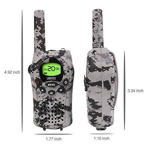 Walkie Talkies for Kids, UOKOO Kids Walkie Talkies 22 Channel FRS/GMRS Two Way Radio Up to 3KM