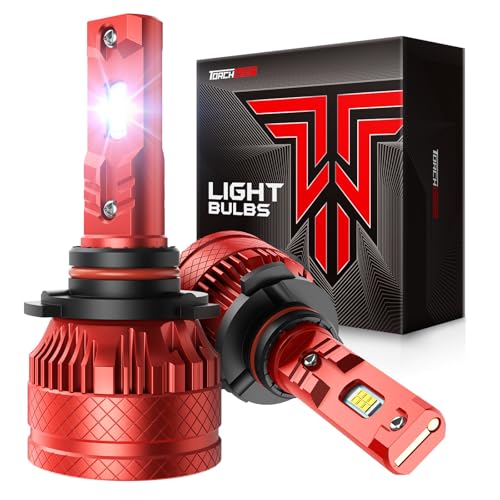 Image of Torchbeam 2026 9006 Light Bulb, 91000LM Bright, 6500K Cool White, 1:1 Mini Size Quick Install, 1500% Brighter, 120,000 Hours Life, Pack of 2