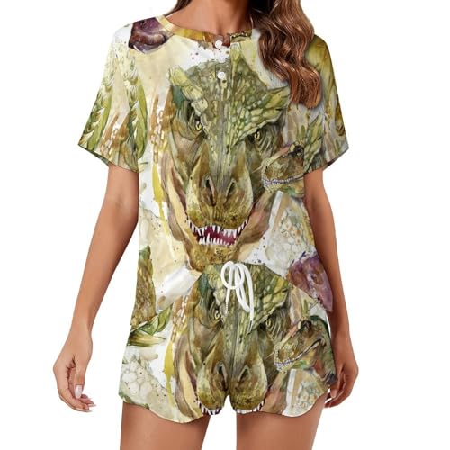 Pyjama femme dinosaure léger pour ne plus souffrir de la chaleur la nuit