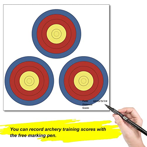 3 Spot Vegas Archery Targets Paper For Backyard Archery Targets Official Vegas Paper Indoor & Outdoor（30Pcs） #TOP4