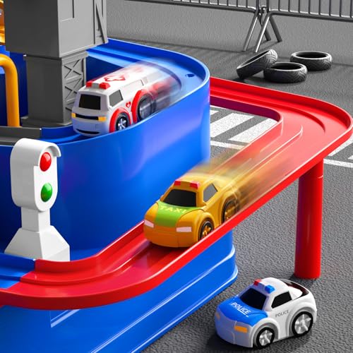 Temi QLE 1232-6 Boys Toys Car Track, Kids Race Track City Rescue Toy thumb #7