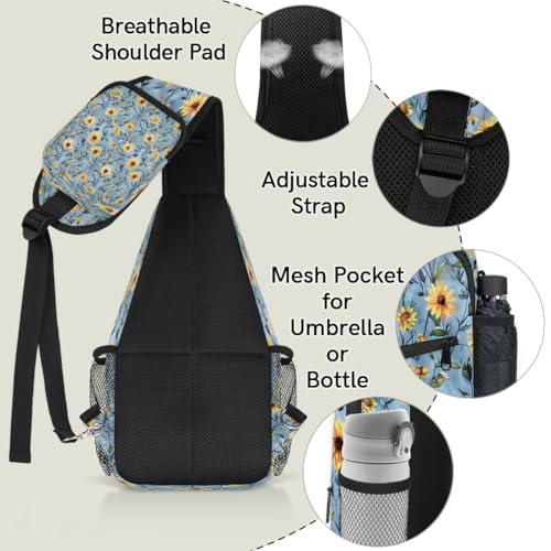 Bolso cruzado impermeable tipo sling para hiking unisex miniatura 4