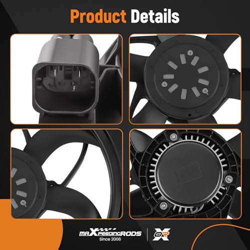 Image of maXpeedingrods Engine Radiator Cooling Fan Assembly for BMW E83 X3 2.5L 3.0L 2004-2011, 17113452509 17113401056 BM3117100