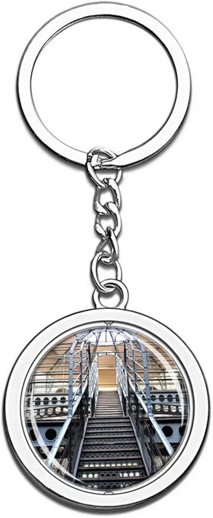 Ireland Kilmainham Gaol Dublin Keychain Key Chain Souvenir Spin Crystal
