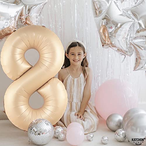 Image of KatchOn Caramel Number 8 Balloon 40 Inch